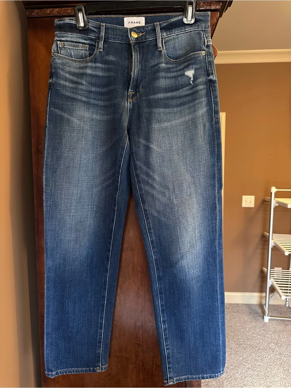 Frame Denim Le Nouveau Cropped Straight Jeans - Picture 4 of 7